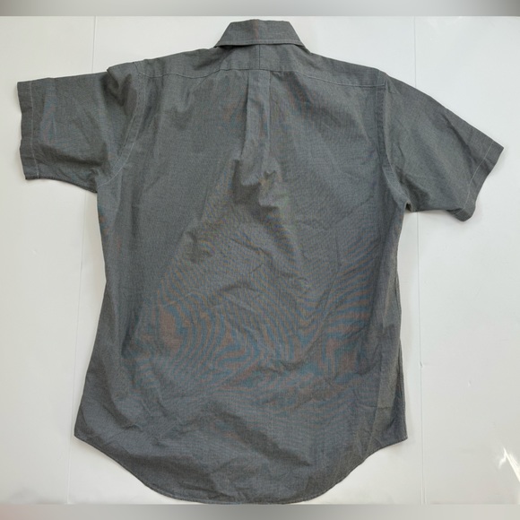 RALPH LAUREN CHECK micro plaid button down shirt short sleeve mens M purple pony - Picture 8 of 8